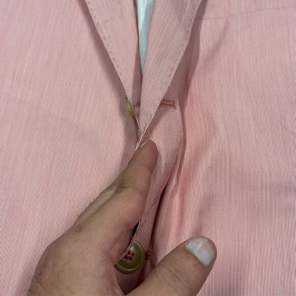 Alessandro Cantarelli Blazzer Lightweight Cotton Unstructered Italy Pink 42R - Picture 5 of 9